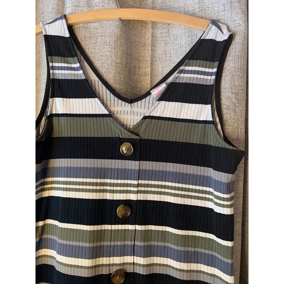 No Boundaries Women's  Resort Wear Comfortable Beachy Sleeveless Button-Down Dre - Picture 4 of 14